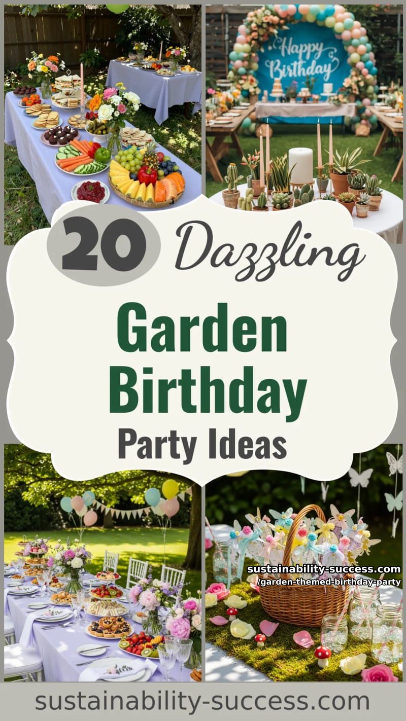20 Dazzling Garden-Themed Birthday Party Ideas 58 garden themed birthday party - Collage 57