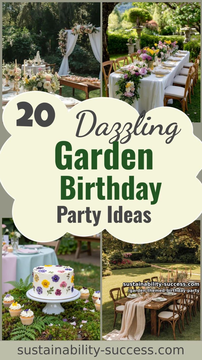 20 Dazzling Garden-Themed Birthday Party Ideas 59 garden themed birthday party - Collage 58