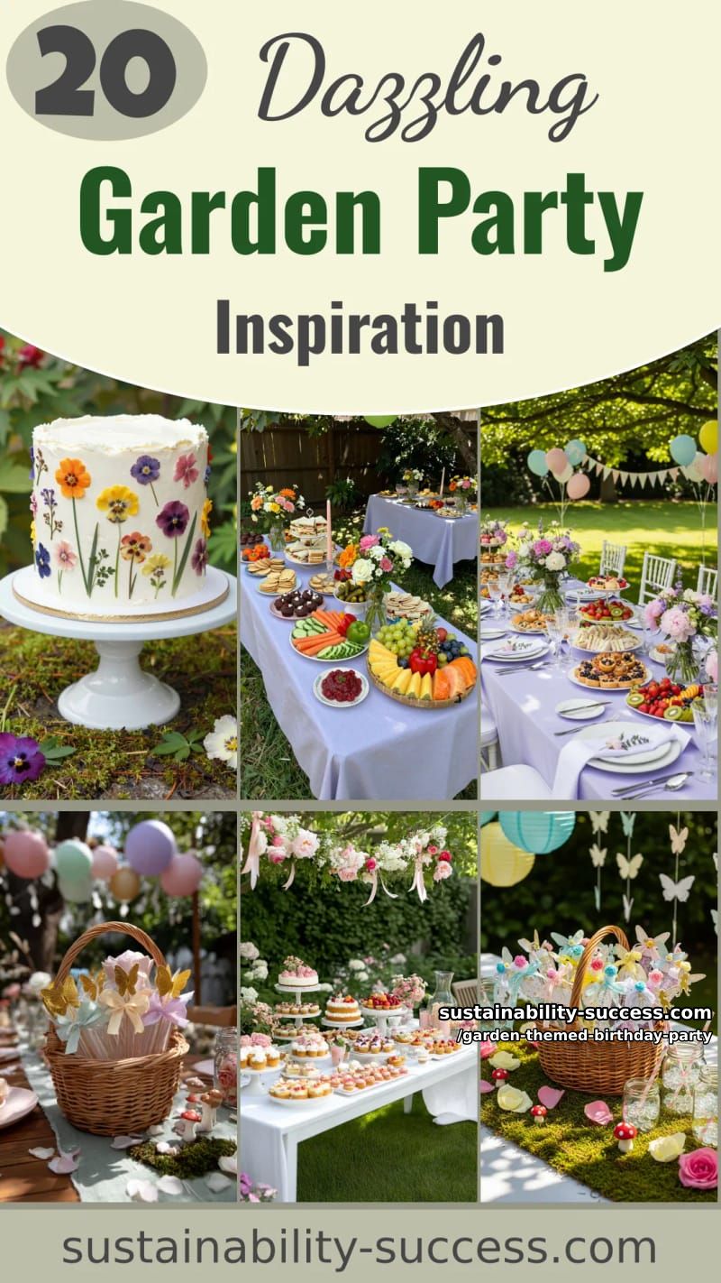 20 Dazzling Garden-Themed Birthday Party Ideas 60 garden themed birthday party - Collage 59
