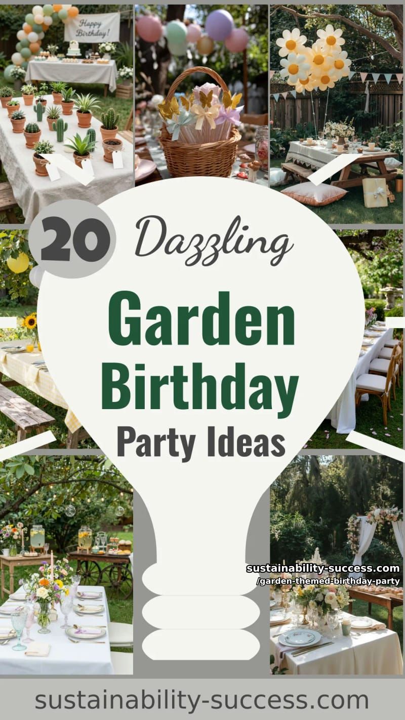 20 Dazzling Garden-Themed Birthday Party Ideas 61 garden themed birthday party - Collage 60