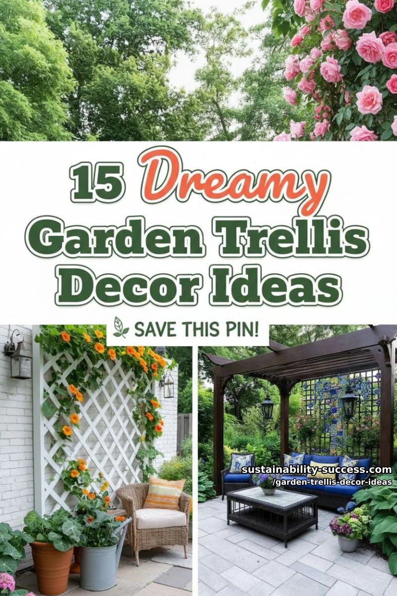 15 Dreamy Garden Trellis Decor Ideas to Elevate Your Backyard 45 Garden Trellis Decor Ideas - Collage 44