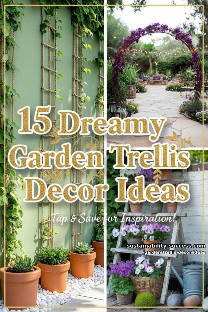 15 Dreamy Garden Trellis Decor Ideas to Elevate Your Backyard 47 Garden Trellis Decor Ideas - Collage 46
