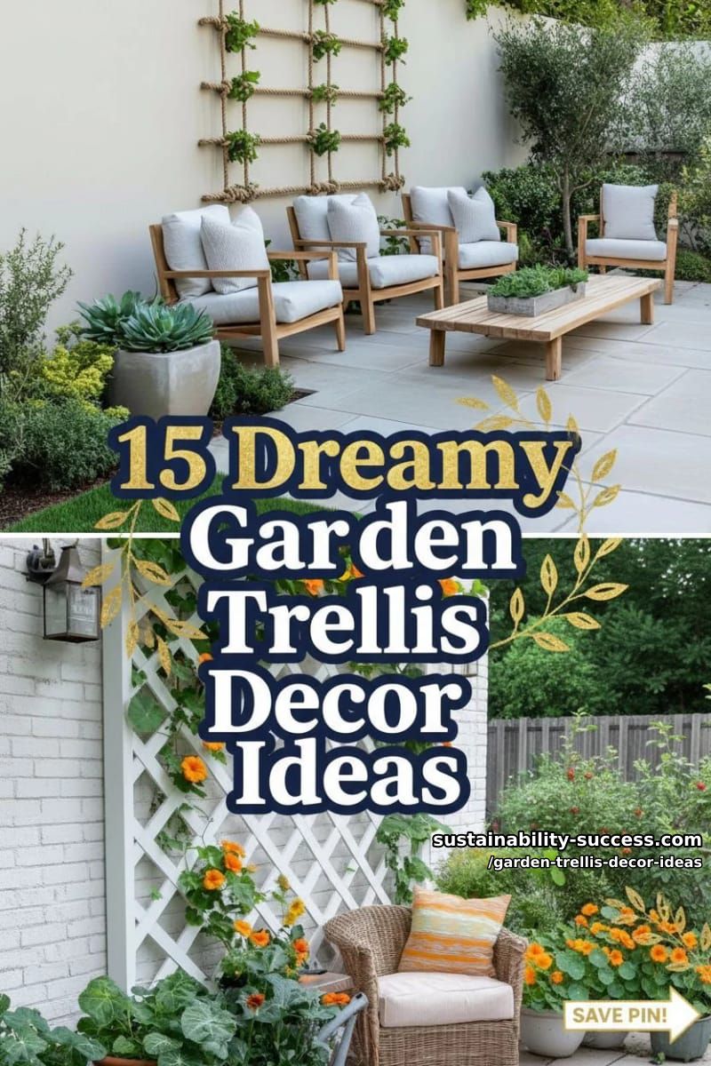 15 Dreamy Garden Trellis Decor Ideas to Elevate Your Backyard 48 Garden Trellis Decor Ideas - Collage 47