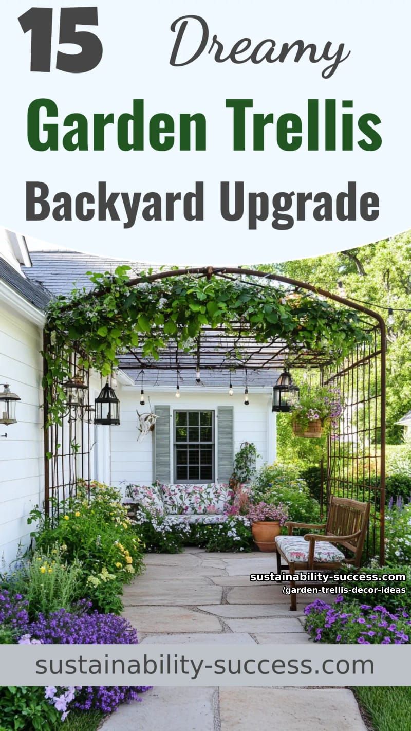 15 Dreamy Garden Trellis Decor Ideas to Elevate Your Backyard 51 Garden Trellis Decor Ideas - Collage 50
