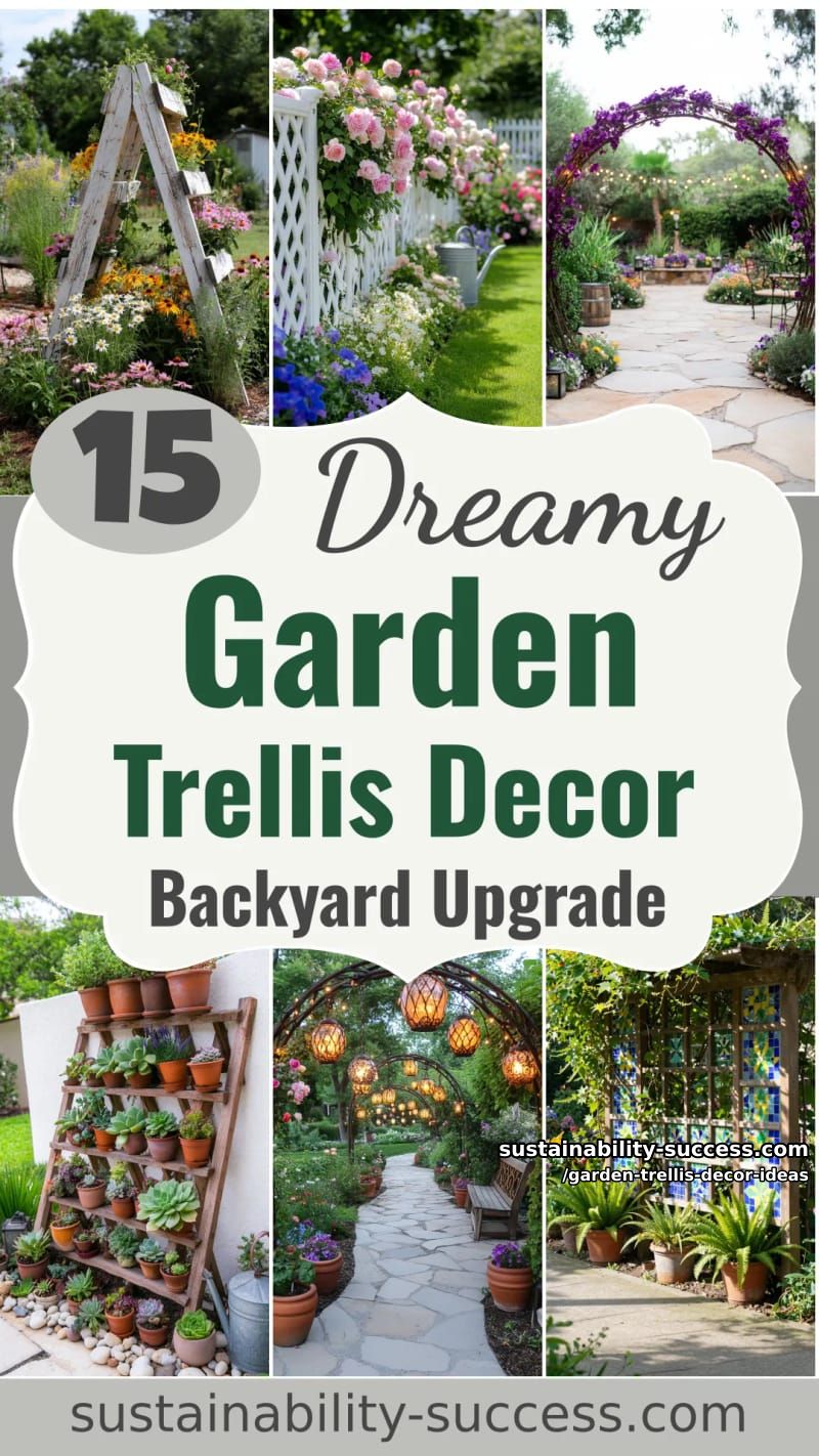 15 Dreamy Garden Trellis Decor Ideas to Elevate Your Backyard 52 Garden Trellis Decor Ideas - Collage 51
