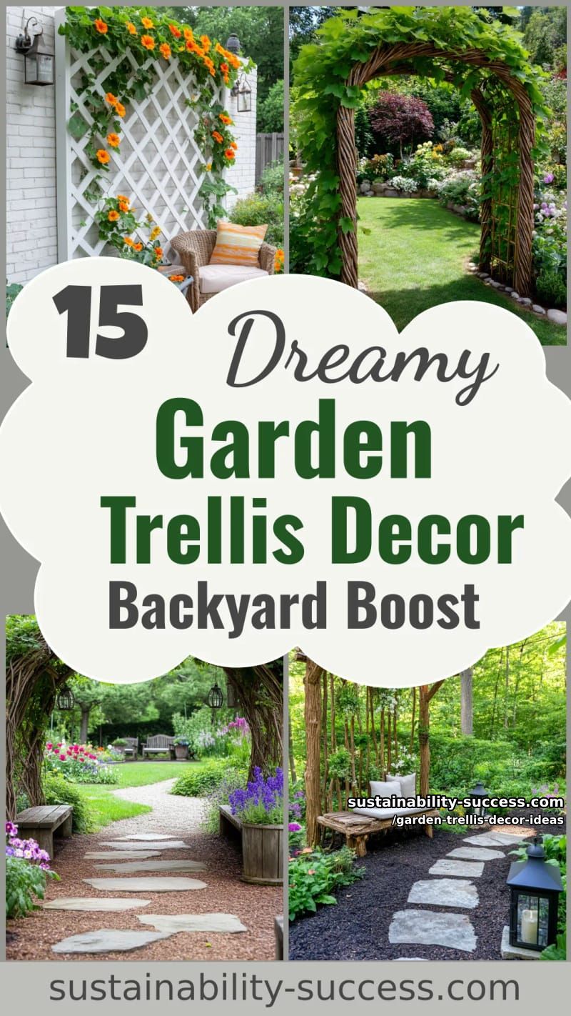 15 Dreamy Garden Trellis Decor Ideas to Elevate Your Backyard 55 Garden Trellis Decor Ideas - Collage 54