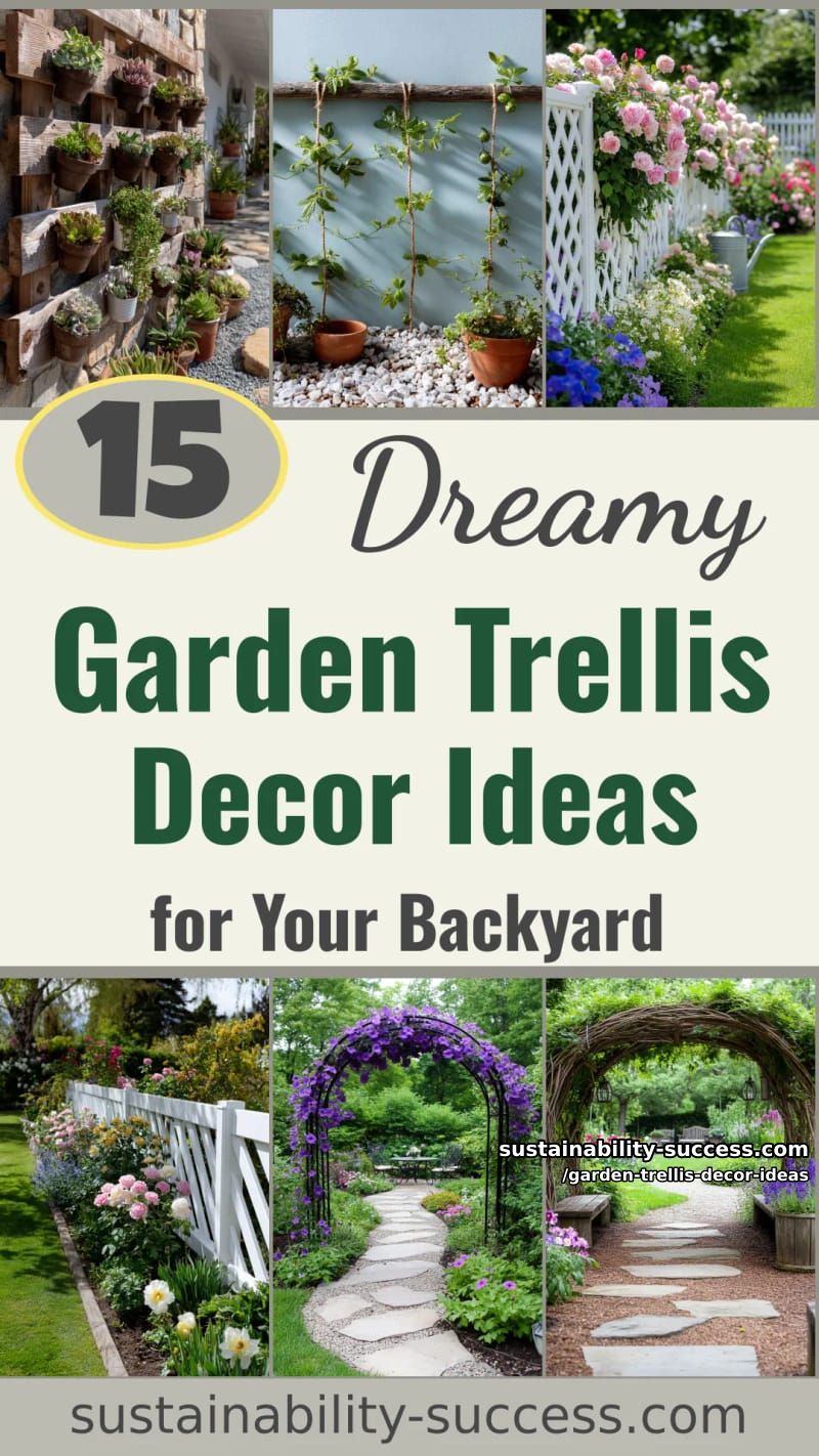 15 Dreamy Garden Trellis Decor Ideas to Elevate Your Backyard 56 Garden Trellis Decor Ideas - Collage 55