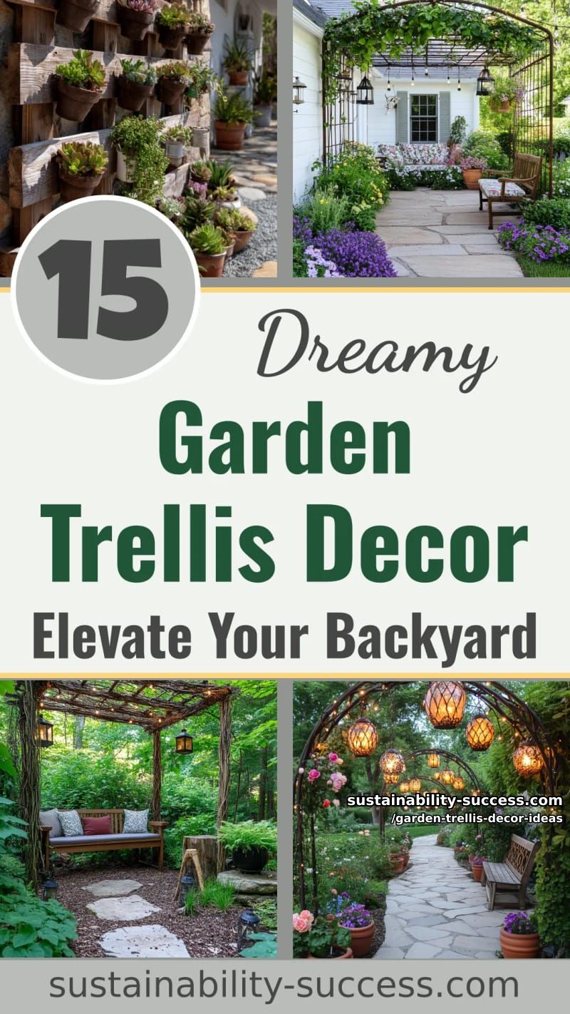 15 Dreamy Garden Trellis Decor Ideas to Elevate Your Backyard 57 Garden Trellis Decor Ideas - Collage 56