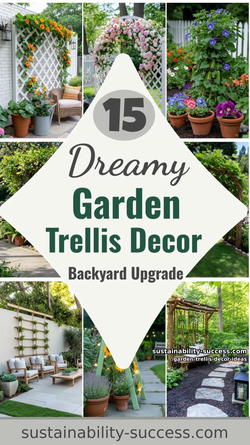 15 Dreamy Garden Trellis Decor Ideas to Elevate Your Backyard 58 Garden Trellis Decor Ideas - Collage 57