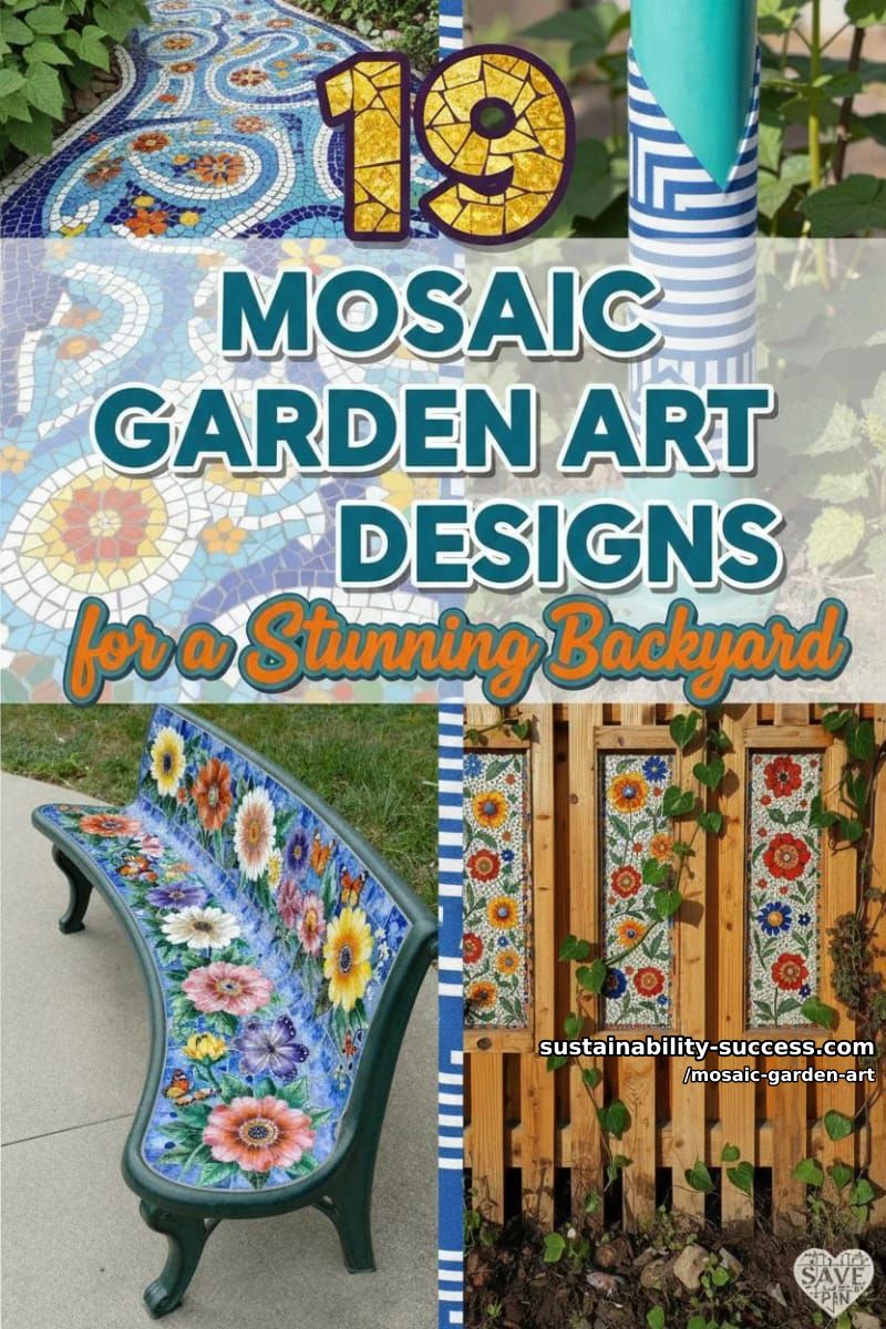 19 Mosaic Garden Art Desings for a Stunning Backyard 52 mosaic garden art - Collage 51