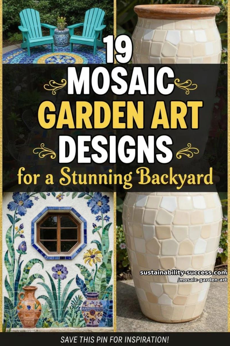 19 Mosaic Garden Art Desings for a Stunning Backyard 54 mosaic garden art - Collage 53