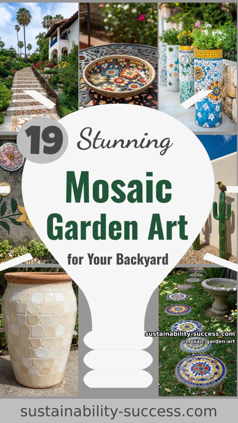 19 Mosaic Garden Art Desings for a Stunning Backyard 56 mosaic garden art - Collage 55