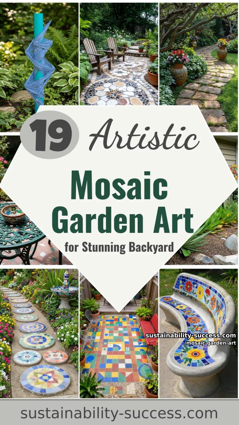 19 Mosaic Garden Art Desings for a Stunning Backyard 63 mosaic garden art - Collage 62