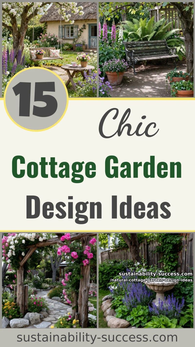 15 Natural Cottage Garden Design Ideas That Look Classy 54 Natural Cottage Garden Design Ideas - Collage 53