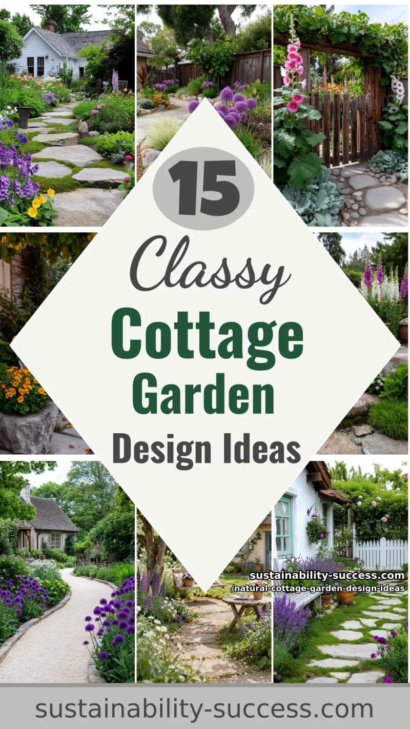 15 Natural Cottage Garden Design Ideas That Look Classy 56 Natural Cottage Garden Design Ideas - Collage 55