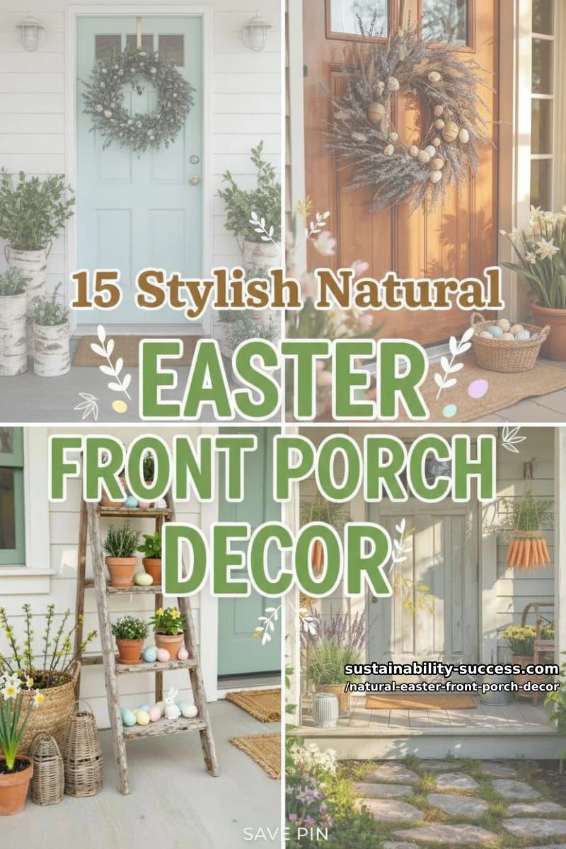 15 Natural Easter Front Porch Decor For A Cozy Atmosphere 41 natural easter front porch decor - Collage 40
