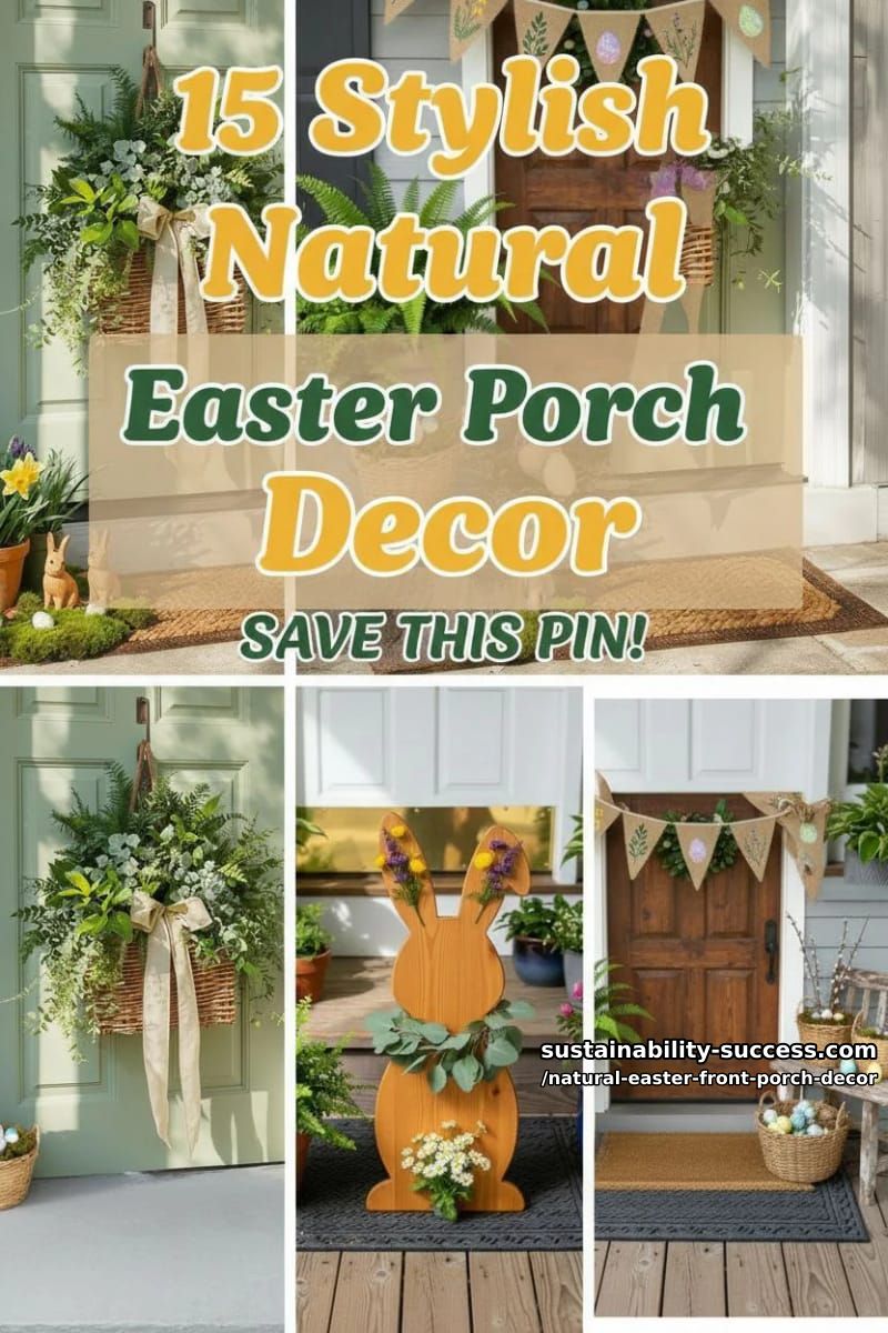 15 Natural Easter Front Porch Decor For A Cozy Atmosphere 42 natural easter front porch decor - Collage 41