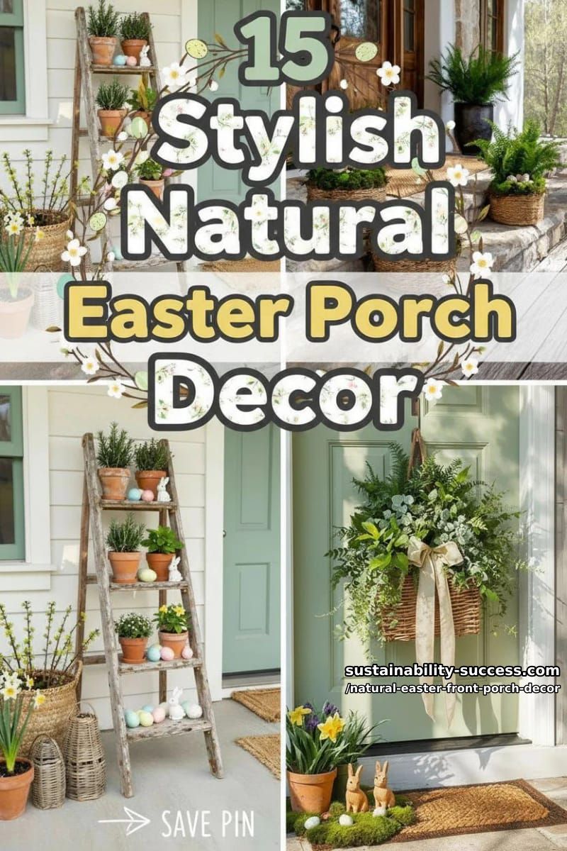 15 Natural Easter Front Porch Decor For A Cozy Atmosphere 43 natural easter front porch decor - Collage 42