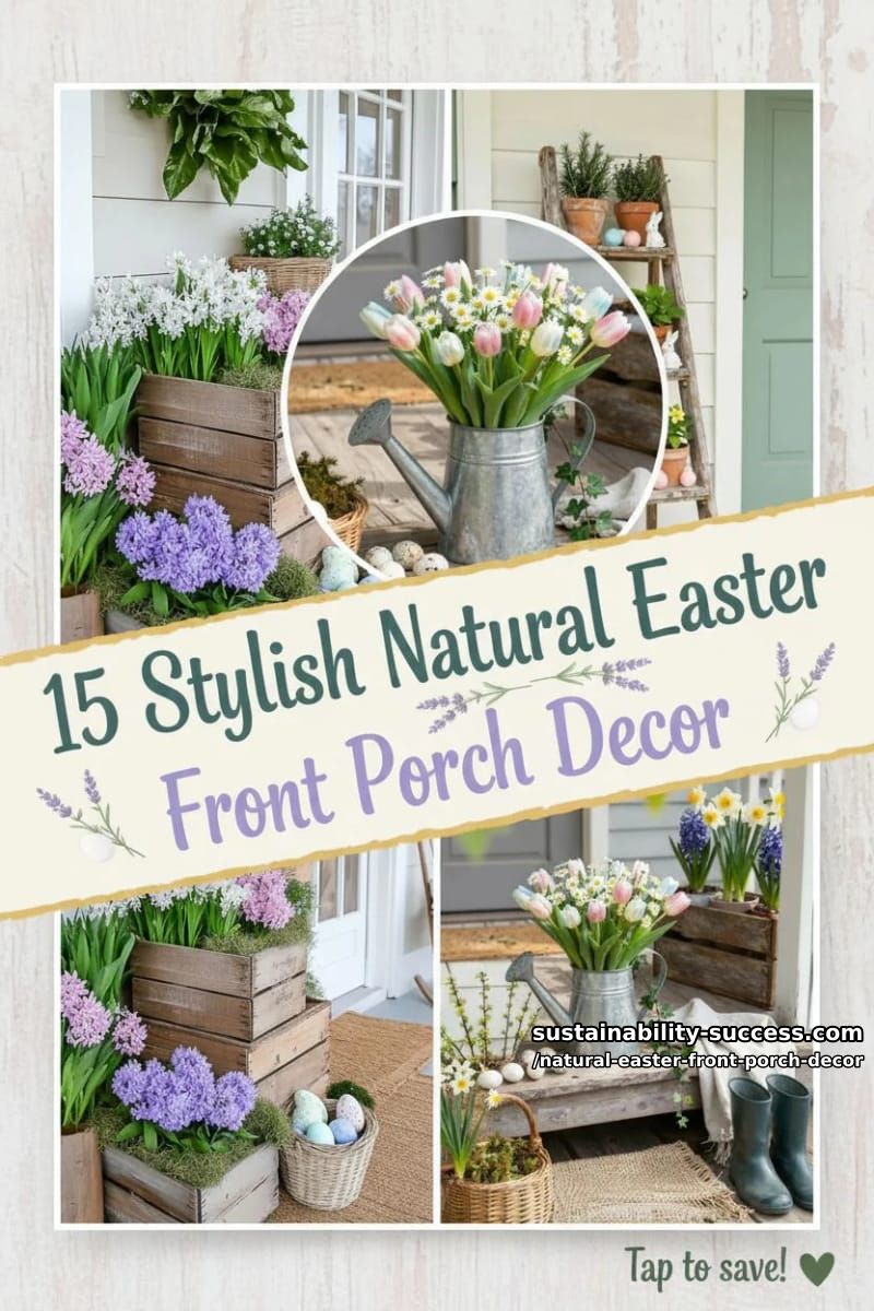 15 Natural Easter Front Porch Decor For A Cozy Atmosphere 44 natural easter front porch decor - Collage 43