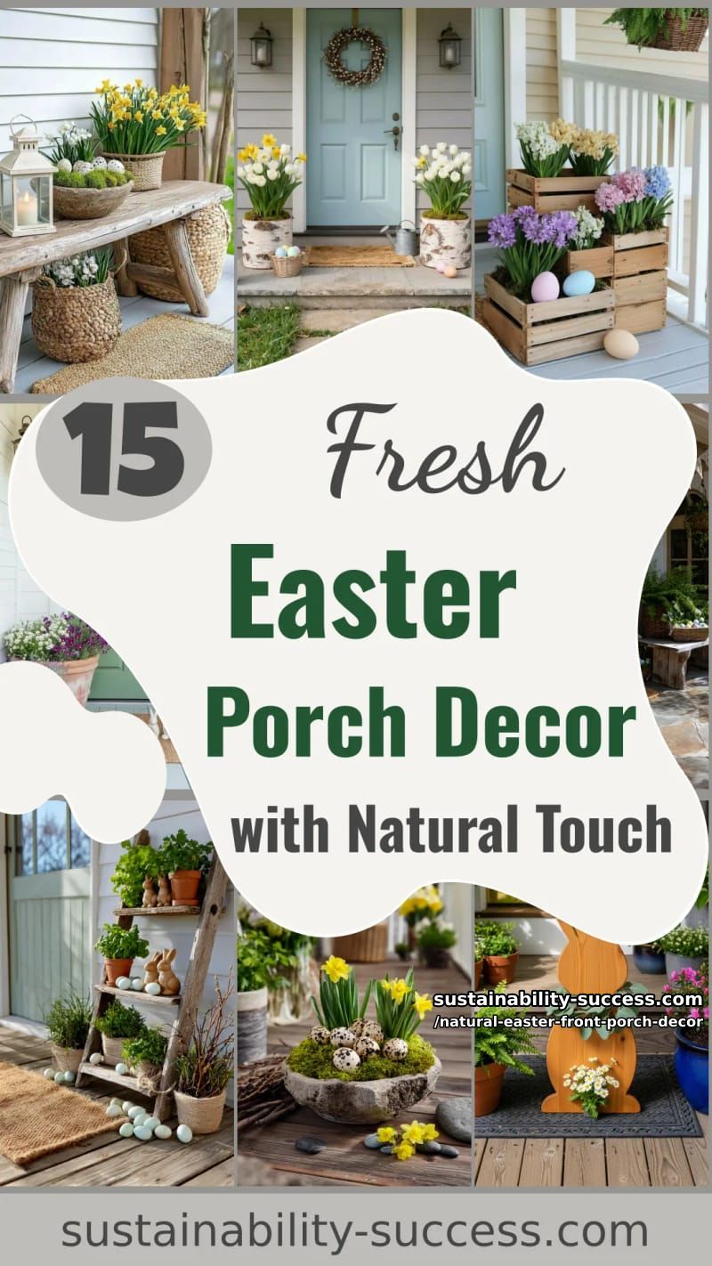 15 Natural Easter Front Porch Decor For A Cozy Atmosphere 46 natural easter front porch decor - Collage 45