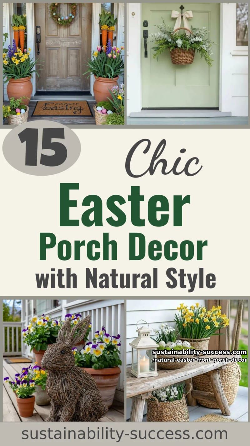 15 Natural Easter Front Porch Decor For A Cozy Atmosphere 52 natural easter front porch decor - Collage 51