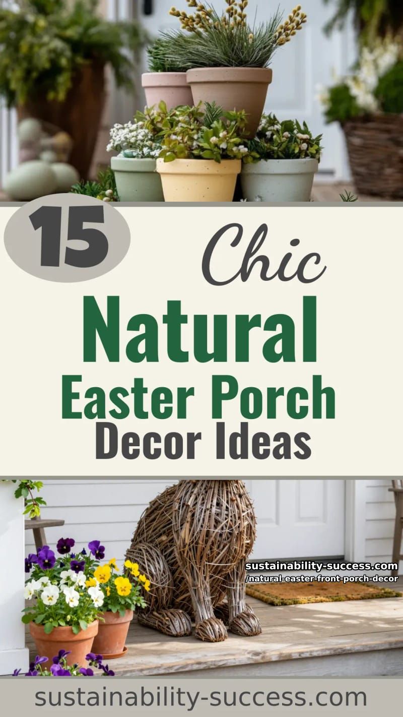 15 Natural Easter Front Porch Decor For A Cozy Atmosphere 53 natural easter front porch decor - Collage 52