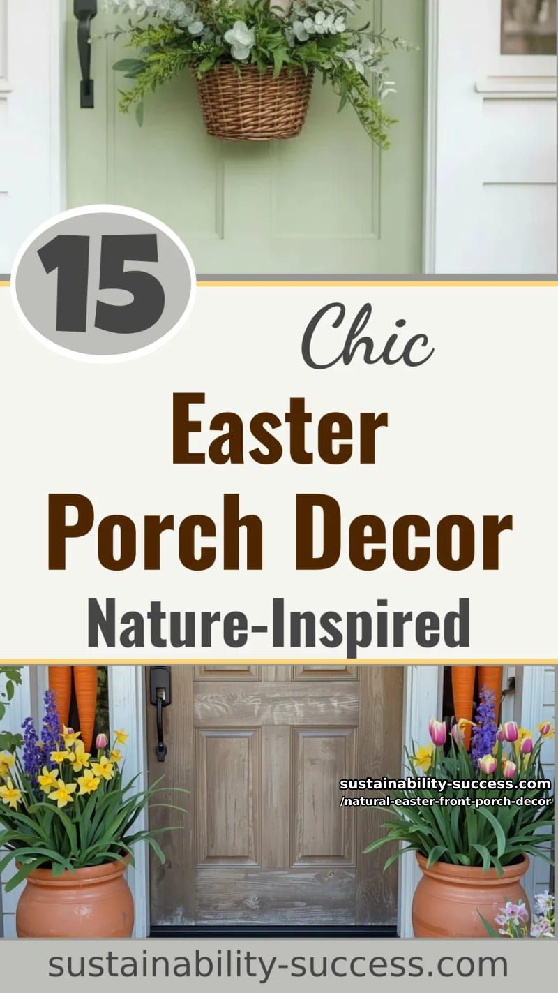 15 Natural Easter Front Porch Decor For A Cozy Atmosphere 54 natural easter front porch decor - Collage 53