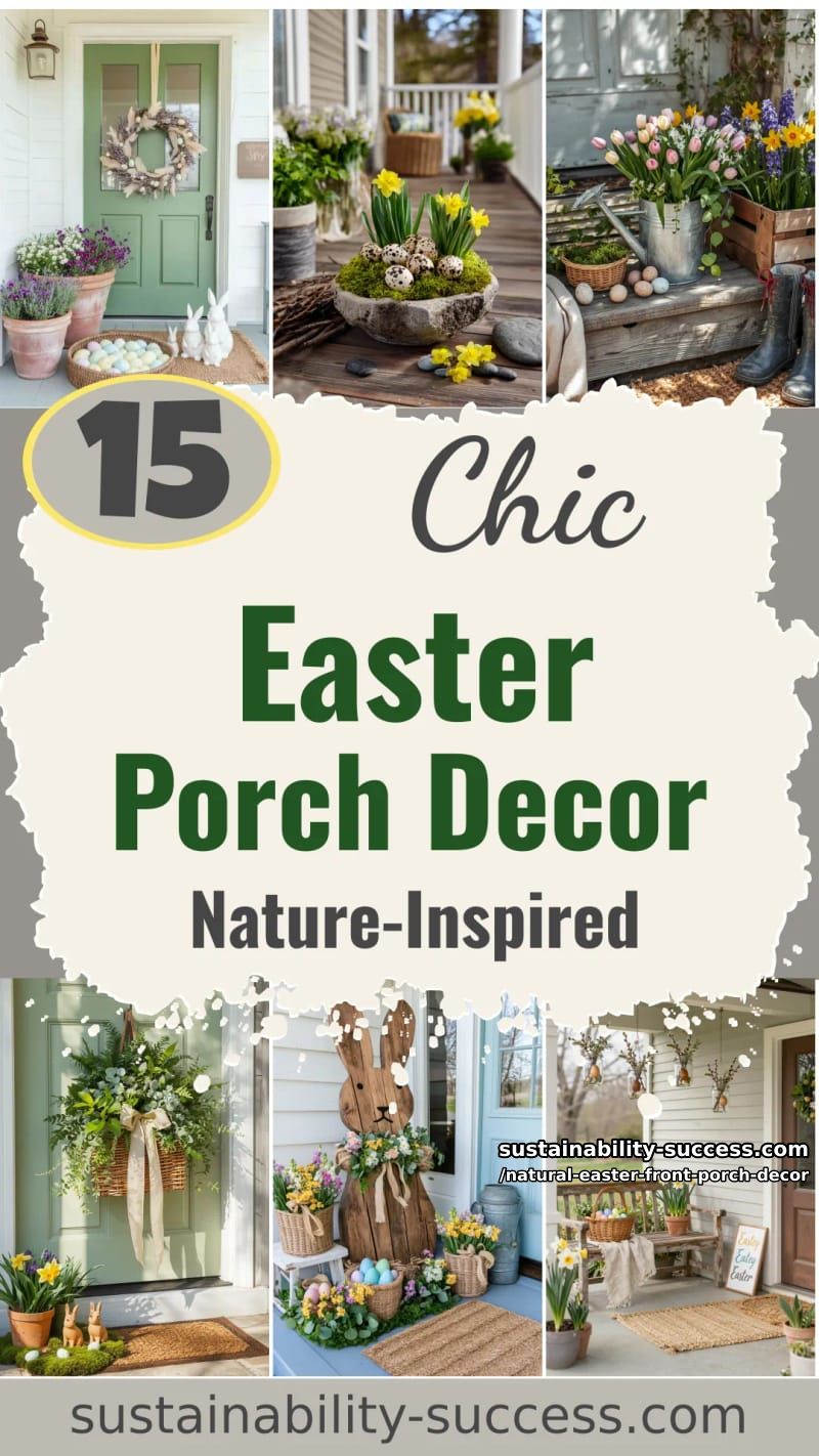 15 Natural Easter Front Porch Decor For A Cozy Atmosphere 55 natural easter front porch decor - Collage 54