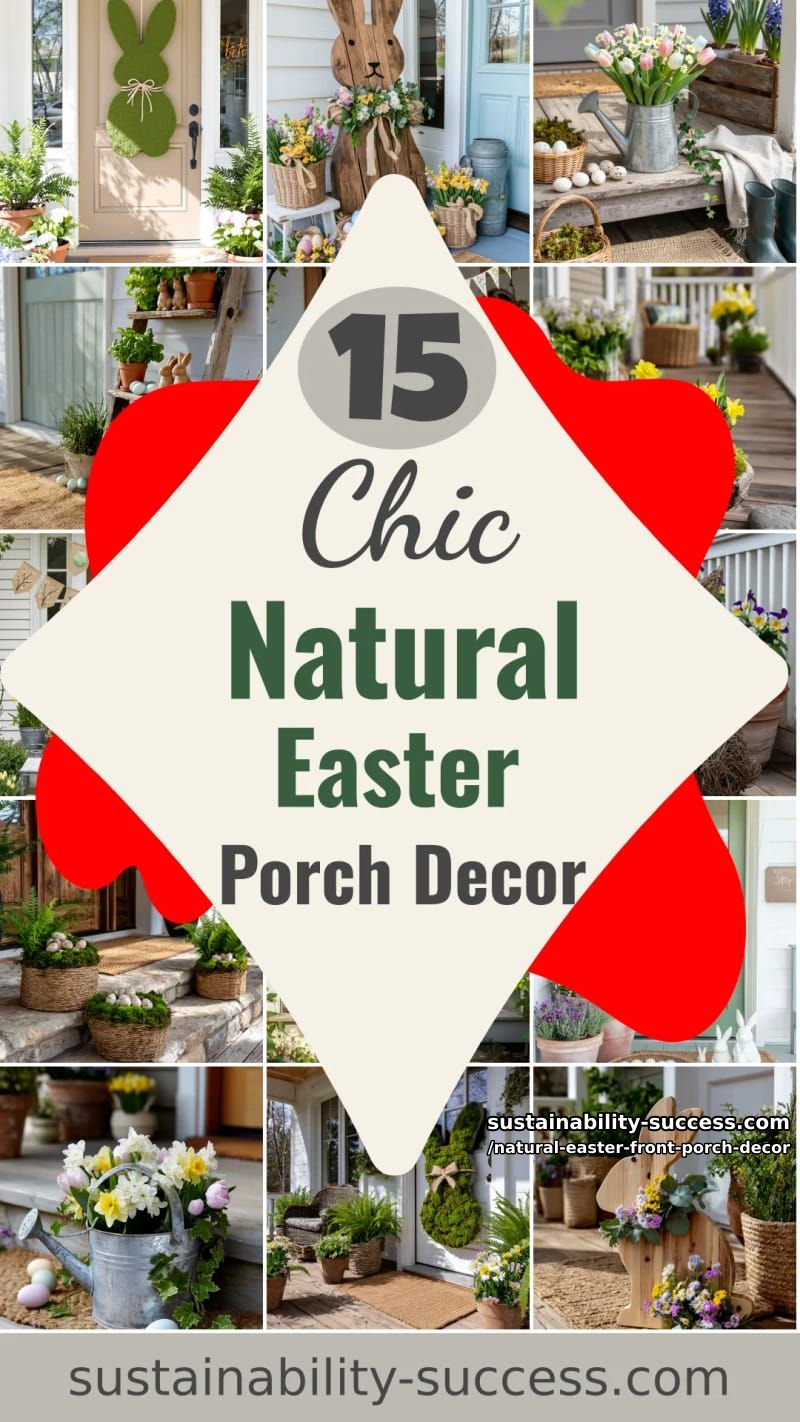 15 Natural Easter Front Porch Decor For A Cozy Atmosphere 56 natural easter front porch decor - Collage 55