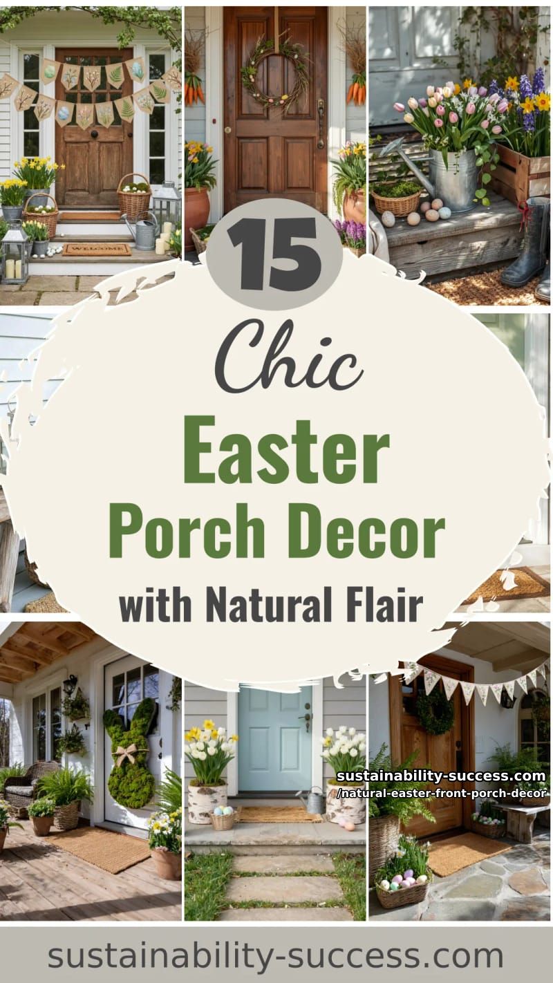15 Natural Easter Front Porch Decor For A Cozy Atmosphere 57 natural easter front porch decor - Collage 56