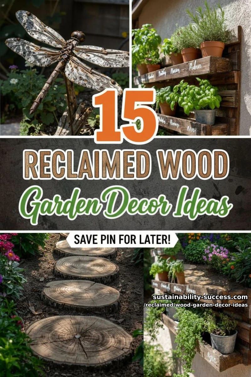 15 Reclaimed Wood Garden Decor Ideas That Look Inviting 41 Reclaimed Wood Garden Decor Ideas - Collage 40
