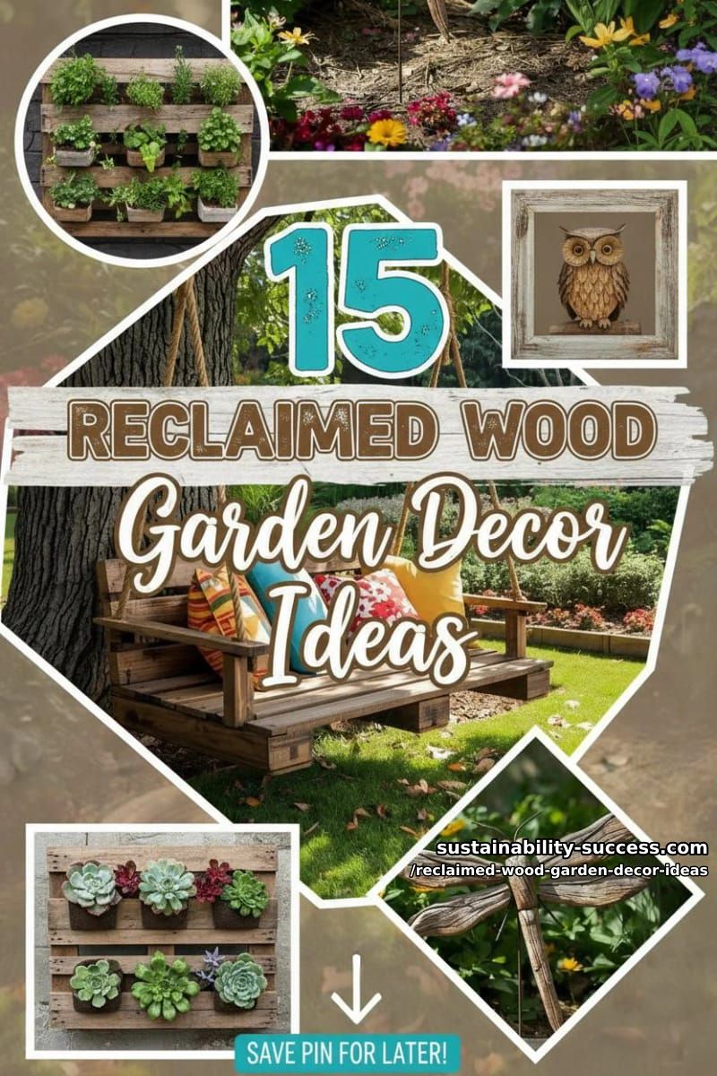 15 Reclaimed Wood Garden Decor Ideas That Look Inviting 44 Reclaimed Wood Garden Decor Ideas - Collage 43