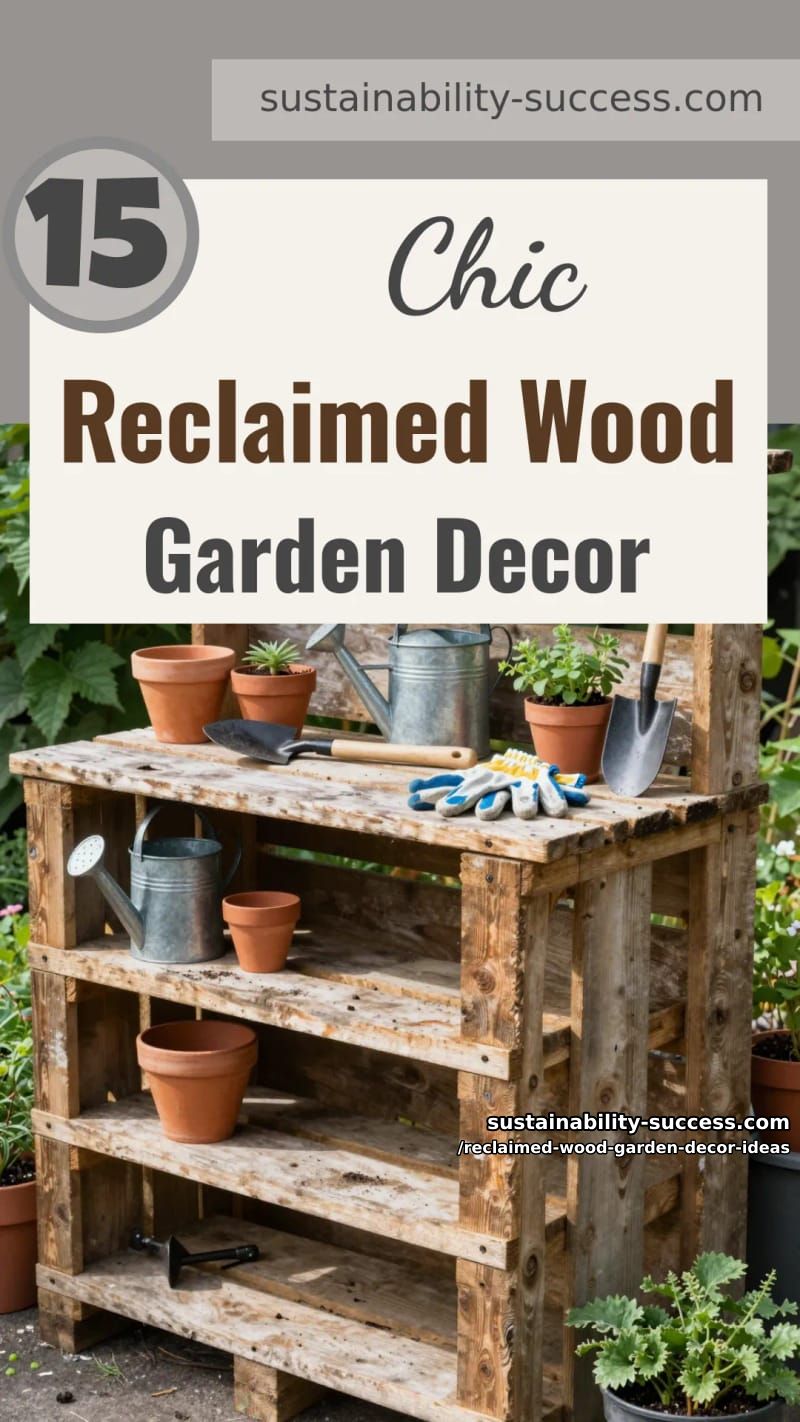 15 Reclaimed Wood Garden Decor Ideas That Look Inviting 51 Reclaimed Wood Garden Decor Ideas - Collage 50