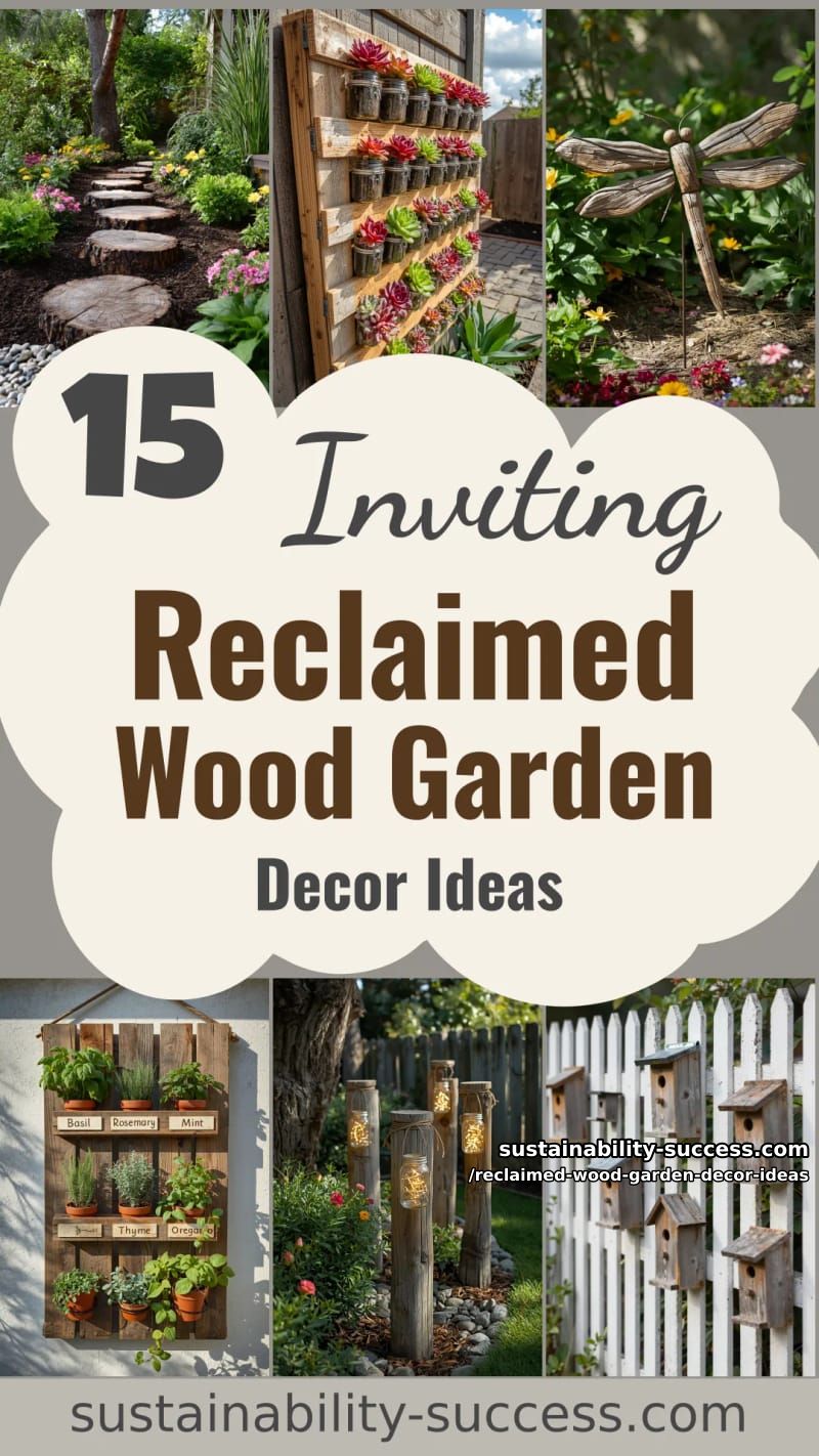 15 Reclaimed Wood Garden Decor Ideas That Look Inviting 52 Reclaimed Wood Garden Decor Ideas - Collage 51