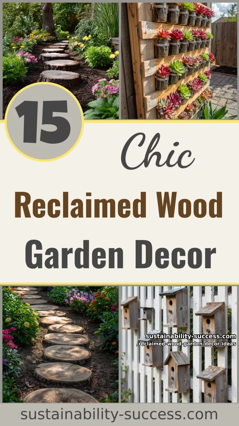 15 Reclaimed Wood Garden Decor Ideas That Look Inviting 55 Reclaimed Wood Garden Decor Ideas - Collage 54