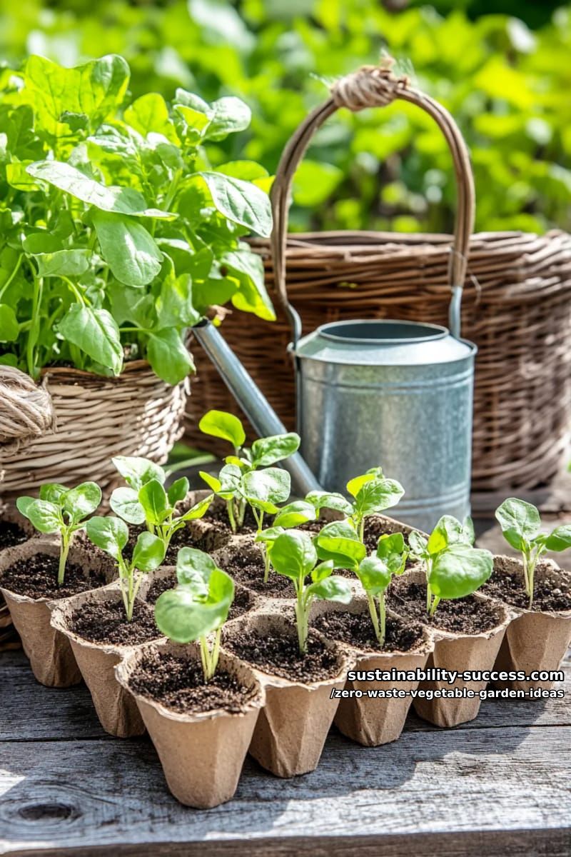 repurpose egg cartons as seed starters for your vegetable seedlings 1
