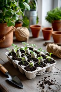 repurpose egg cartons as seed starters for your vegetable seedlings 25