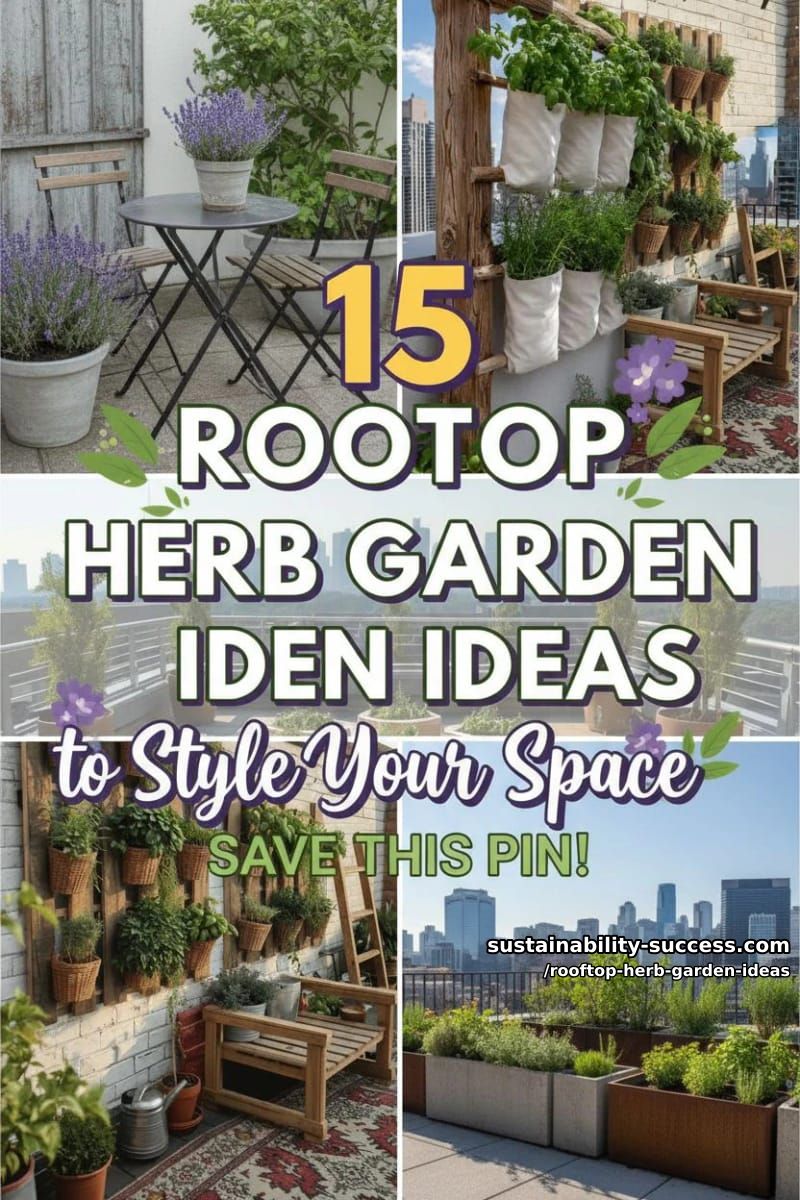 15 Rooftop Herb Garden Ideas to Style Your Space 34 Rooftop Herb Garden Ideas - Collage 33