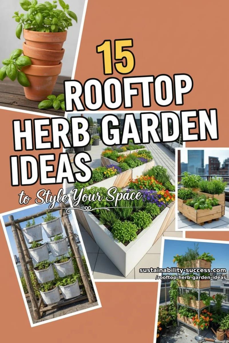 15 Rooftop Herb Garden Ideas to Style Your Space 35 Rooftop Herb Garden Ideas - Collage 34