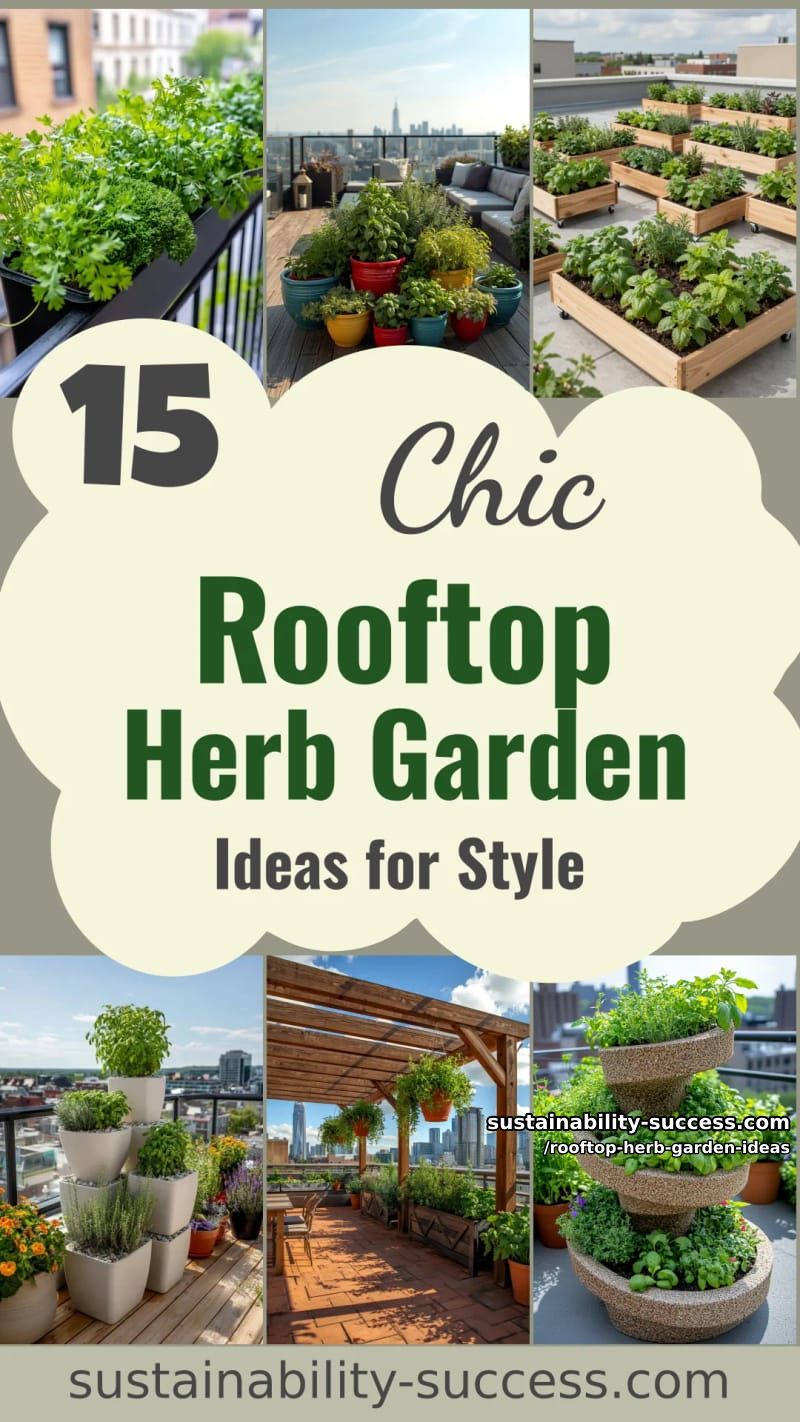 15 Rooftop Herb Garden Ideas to Style Your Space 41 Rooftop Herb Garden Ideas - Collage 40