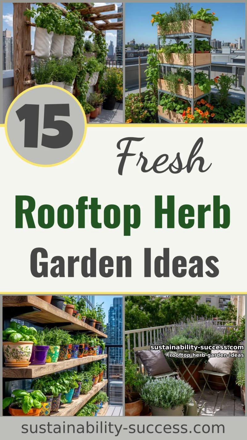 15 Rooftop Herb Garden Ideas to Style Your Space 42 Rooftop Herb Garden Ideas - Collage 41