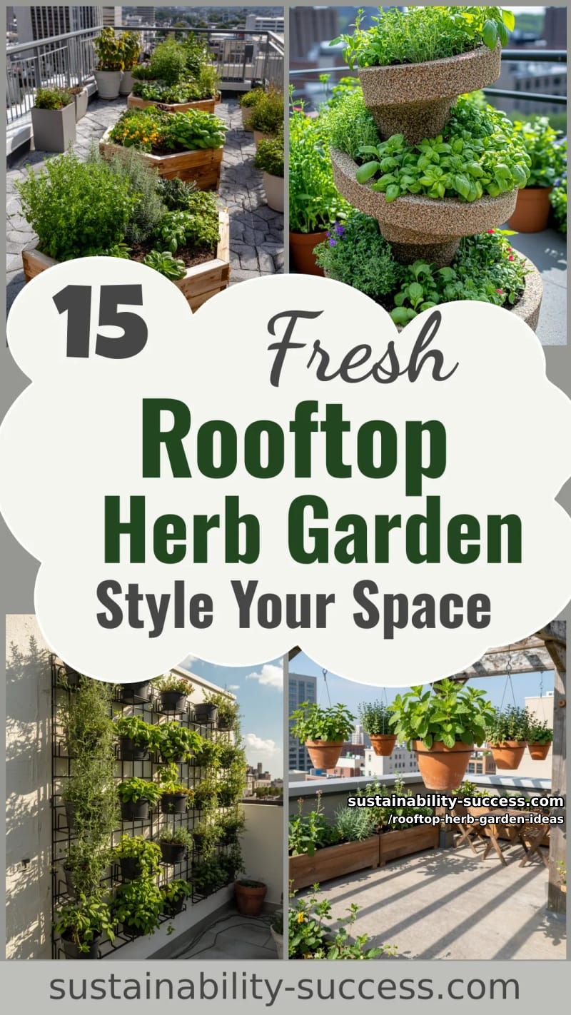15 Rooftop Herb Garden Ideas to Style Your Space 45 Rooftop Herb Garden Ideas - Collage 44