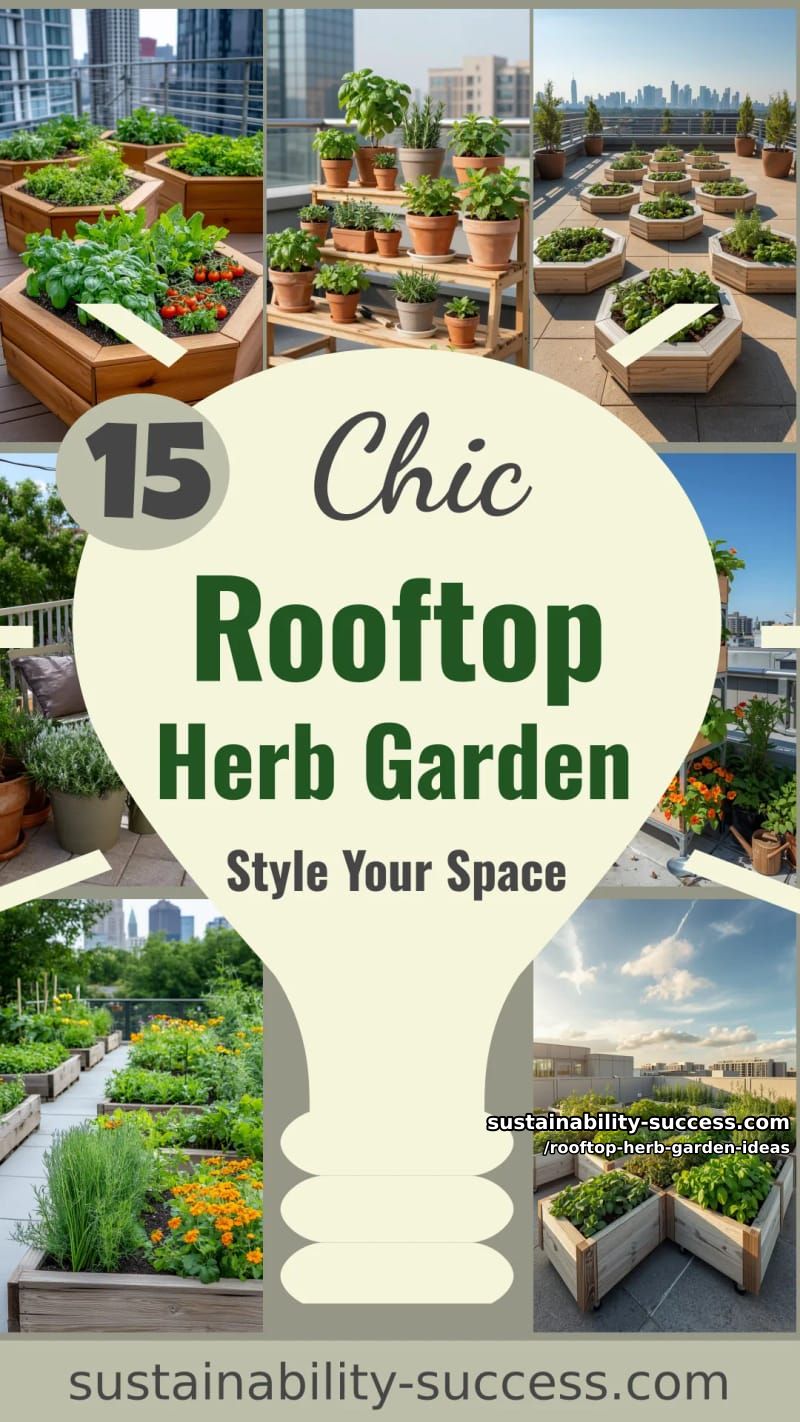 15 Rooftop Herb Garden Ideas to Style Your Space 49 Rooftop Herb Garden Ideas - Collage 48
