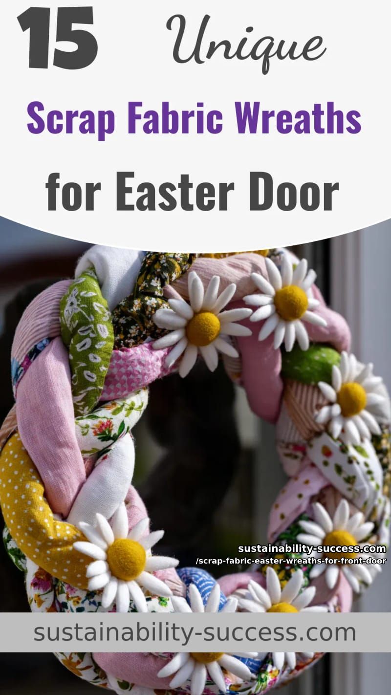 15 Scrap Fabric Easter Wreaths For Front Door That Add Cozy Handmade Charm 57 scrap fabric easter wreaths for front door - Collage 56