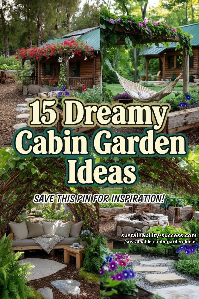 15 Dreamy Cabin Garden Ideas Embracing Sustainable Beauty 39 Sustainable Cabin Garden Ideas - Collage 38