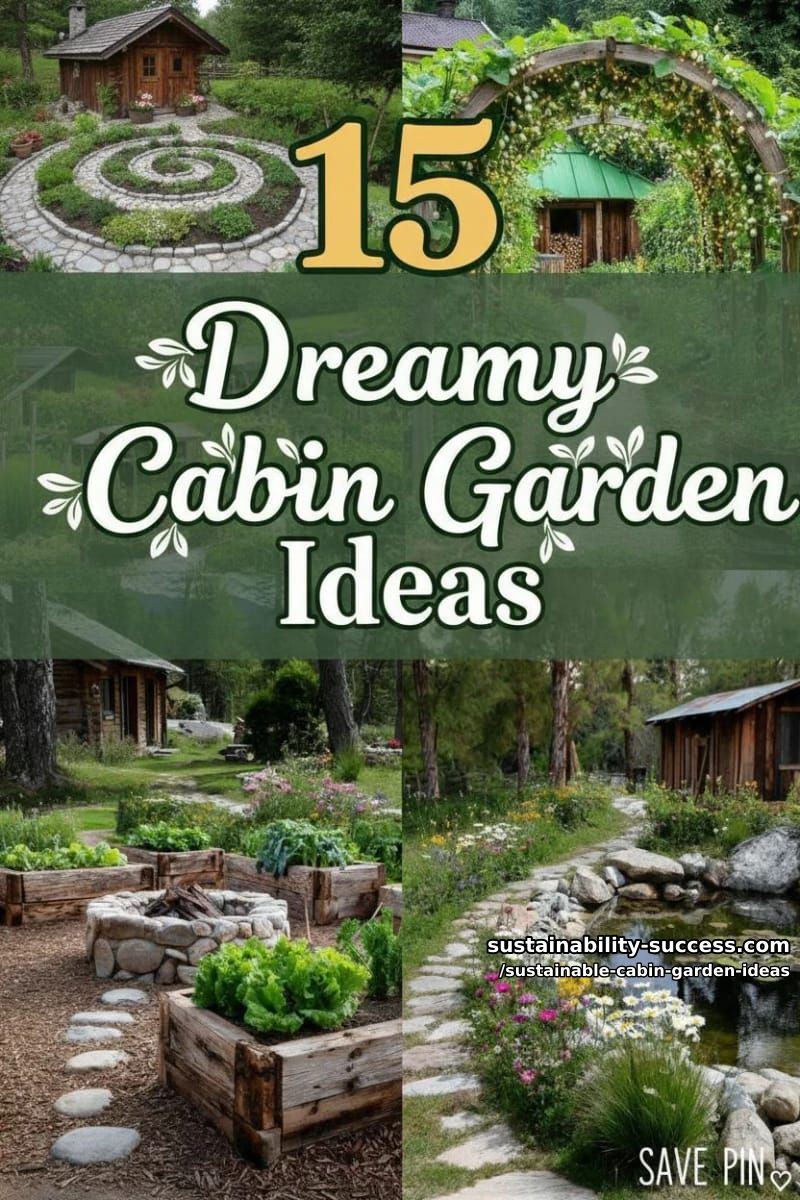 15 Dreamy Cabin Garden Ideas Embracing Sustainable Beauty 41 Sustainable Cabin Garden Ideas - Collage 40