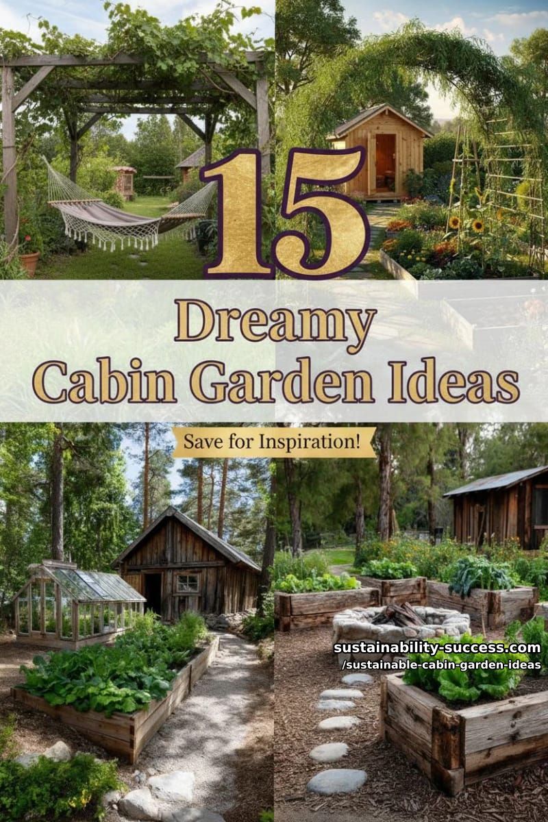15 Dreamy Cabin Garden Ideas Embracing Sustainable Beauty 42 Sustainable Cabin Garden Ideas - Collage 41