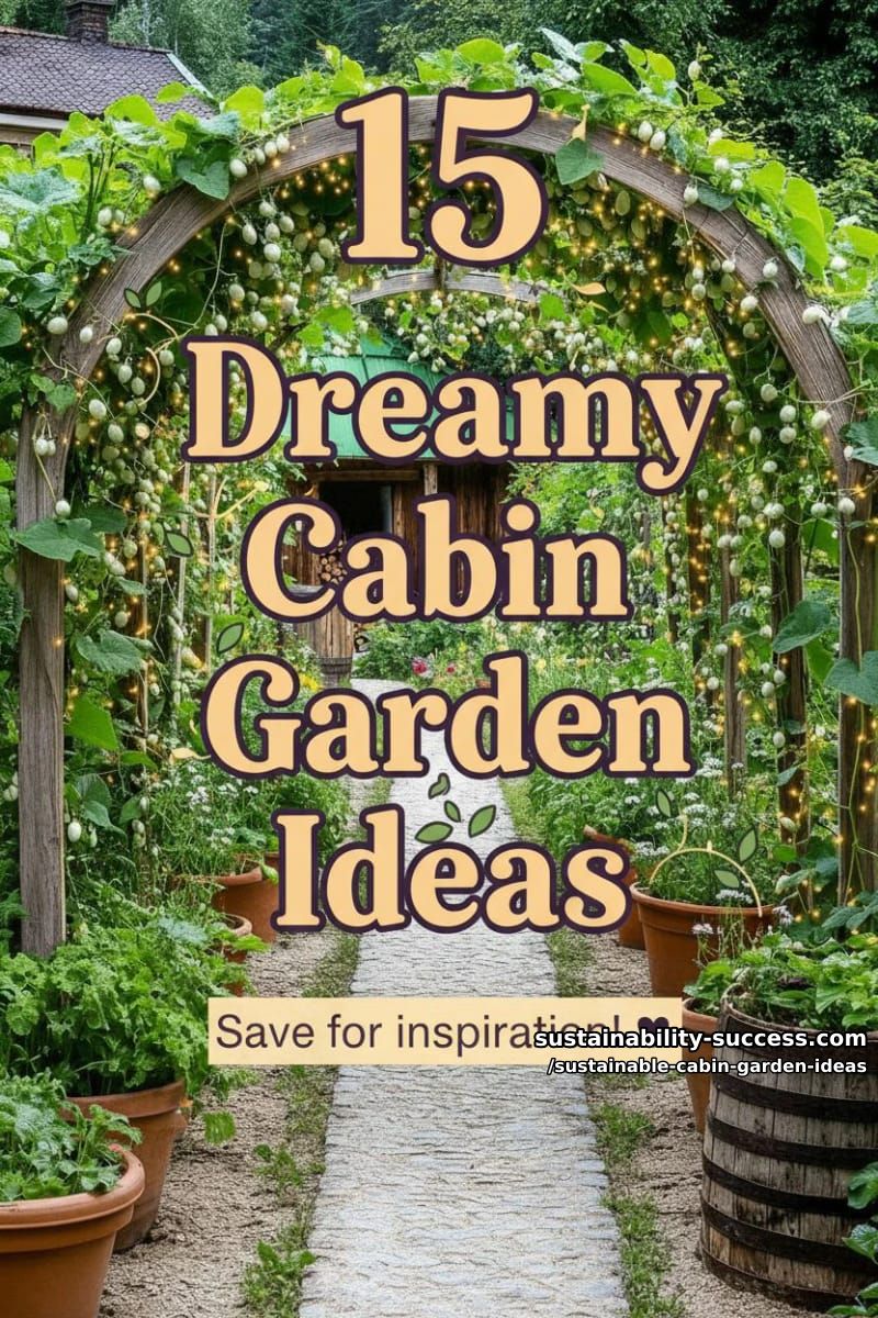 15 Dreamy Cabin Garden Ideas Embracing Sustainable Beauty 43 Sustainable Cabin Garden Ideas - Collage 42