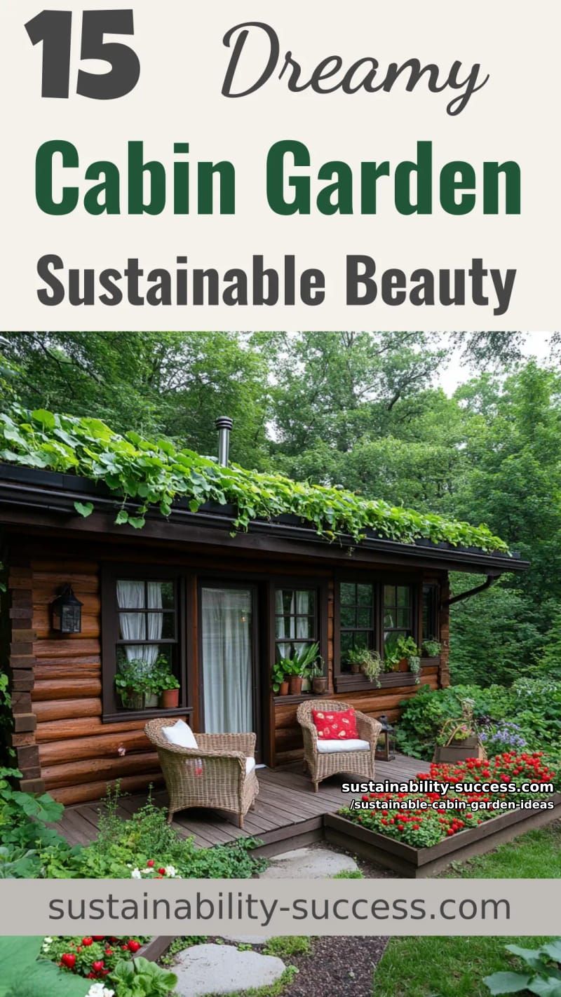 15 Dreamy Cabin Garden Ideas Embracing Sustainable Beauty 46 Sustainable Cabin Garden Ideas - Collage 45