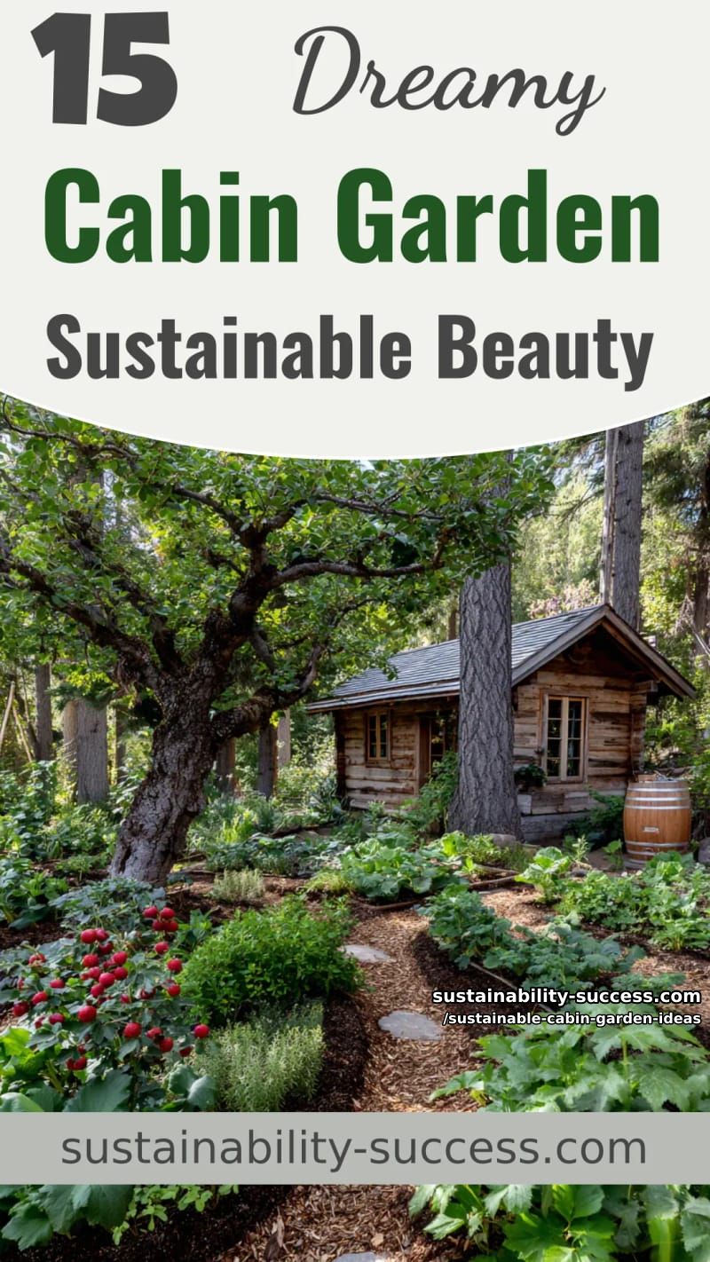 15 Dreamy Cabin Garden Ideas Embracing Sustainable Beauty 51 Sustainable Cabin Garden Ideas - Collage 50